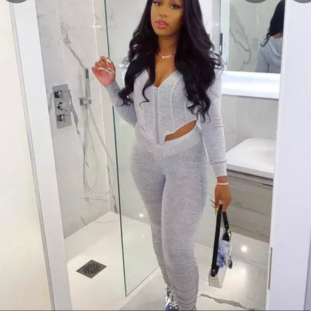 Sexy Two Piece Jogging Suit